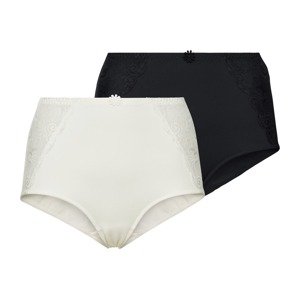 ESMARA® Lingerie Dámské kalhotky XXL, 2 kusy (female, XL (48/50), bílá/černá)