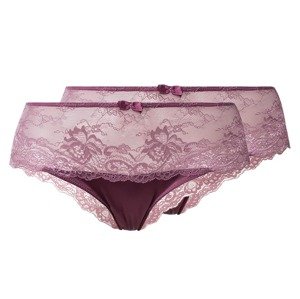 ESMARA® Lingerie Dámské kalhotky, 2 kusy (female, M (40/42), růžovo-fialová)