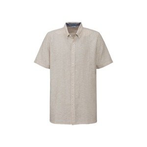 LIVERGY® Pánská lněná košile "Regular Fit" (male, M (39/40), béžová)