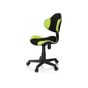 hjh OFFICE Dětská otočná židle KIDDY GTI-2 (Žádný údaj#household/office chair, černá/zelená)