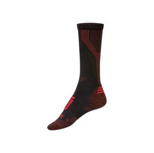 CRIVIT Dámské běžecké kompresní ponožky (female, 39/40, černá/červená)