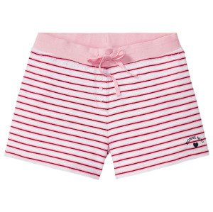 esmara® Dámské šortky na spaní BIO (adult#female, L (44/46), pruhy/červená/bílá/pink)