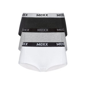 MEXX Dámské kalhotky, 3 kusy (adult#female#ne#pants, XL, černá/bílá/šedá)