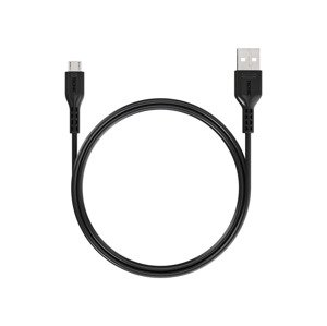 TRONIC® Datový a nabíjecí kabel, 1 m (černá, USB-A na Micro USB)