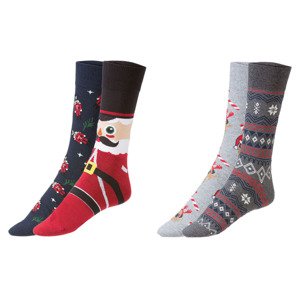 LIVERGY® Pánské vánoční ponožky, 2 páry