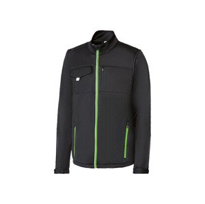 PARKSIDE® Pánská softshellová pracovní bunda (M (48/50), černá/neonová zelená)