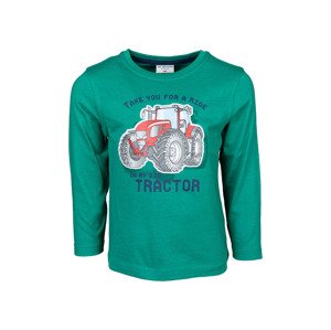 Salt and Pepper Dětské triko s dlouhými rukávy (92/98, zelená Tractor)