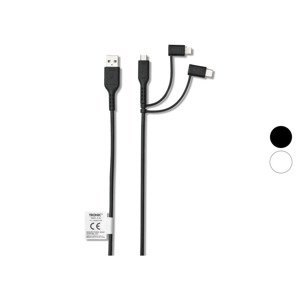 TRONIC® Datový a nabíjecí kabel 3 v 1, USB-C, Li