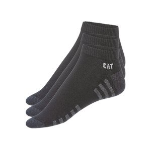 Caterpillar Pánské nízké pracovní ponožky, 3 páry (adult#male, 39/42, černá)