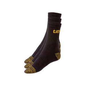 Caterpillar Pánské pracovní ponožky, 3 páry (adult#male, 39/42, černá)