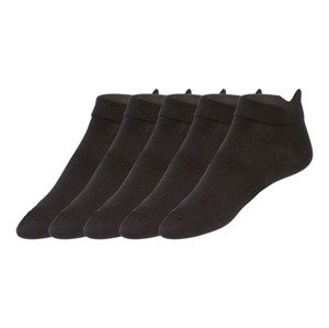 CRIVIT Pánské funkční nízké ponožky, 5 párů (39/42, černá)