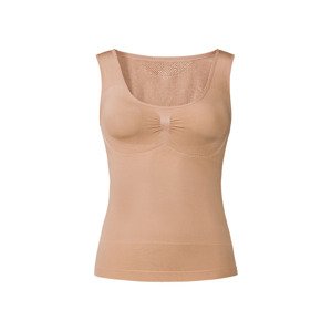 esmara® Dámská bezešvá tvarující košilka (S (36/38), široká ramínka / béžová)