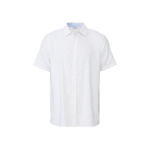 LIVERGY® Pánská lněná košile "Regular Fit" (XL (43/44), bílá)