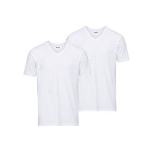 MEXX Pánské spodní triko, 2 kusy (adult#male#ne, S, bílá, V-výstřih)