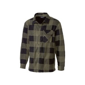 PARKSIDE® Pánský flanelový overshirt (adult#male#ne, M (48/50), olivová)