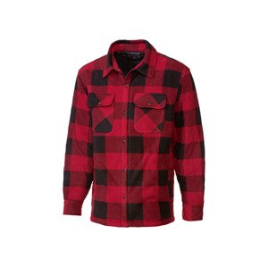 PARKSIDE® Pánský flanelový overshirt (adult#male#no, M (48/50), červená)
