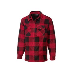 Parkside® Pánský flanelový overshirt (červená, M (48/50))