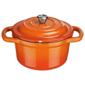Ernesto® Litinový hrnec, Ø 10 cm (oranžová)