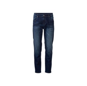 LIVERGY® Pánské džíny "Slim Fit", 3 délky (adult#male#ne, 48 (32/32), tmavě modrá)