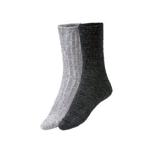 esmara® Dámské ponožky, 2 páry  (35/38, šedá/černá)