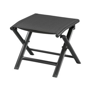 LIVARNO home Hliníková skládací stolička Houston, černá/antracitová (hliník#ano#jednoduchá údržba#Skládací stolička#ano)