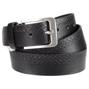 LIVERGY® Pánský kožený pásek (adult#male, 95, černá)