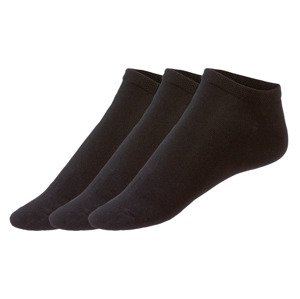LIVERGY® Pánské nízké ponožky, 3 páry (43/46, černá)