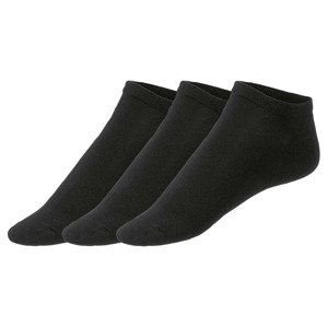 esmara® Dámské nízké ponožky, 3 páry (39/42, černá)