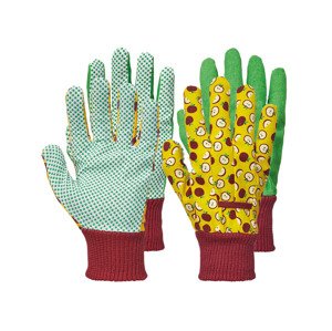 PARKSIDE® Zahradní rukavice, 2 páry (adult#unisex, 7, červená/zelená)