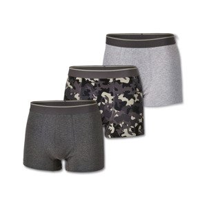 PARKSIDE® Pánské boxerky, 3 kusy (7/XL, maskáčová/šedá)