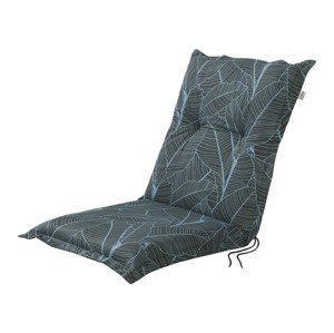 LIVARNO home Potah na židli / křeslo Valencia, 100 x  (polyester#polstrovaný#podsedák#ne#zahradní židle#Vzorovaný, listy/antracitová)