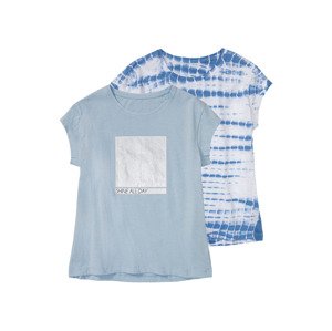pepperts!® Dívčí triko, 2 kusy (158/164, bílá / světle modrá)