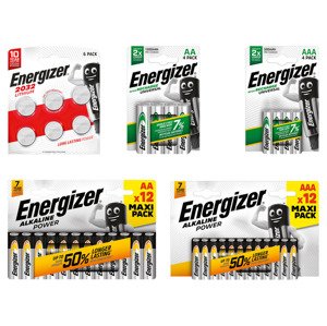 Energizer Alkalické / Knoflíkové / Nabíjecí bateri