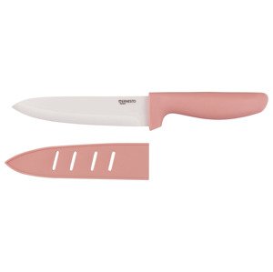 ERNESTO® Keramický kuchyňský nůž, 16 cm (světle růžová)