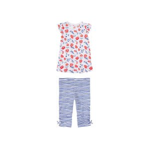 lupilu® Dívčí pyžamo (98/104, květiny bílá)