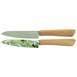 ERNESTO® Nůž s bambusovou rukojetí (nůž na zeleninu zelená)