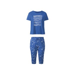 esmara® Dámské pyžamo XXL (XL (48/50), modrá/vzor)