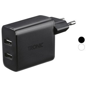 TRONIC® Dvojitá nabíječka USB-A TWL 24 A2, 24 W