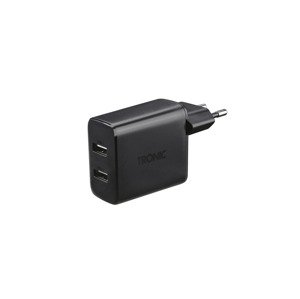 TRONIC® Dvojitá nabíječka USB-A TWL 24 A2, 24 W (černá)