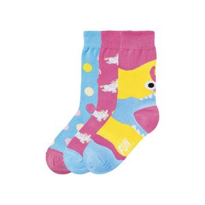 Fun Socks Dětské ponožky, 3 páry (29-34, jednorožec)