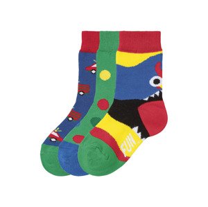 Fun Socks Dětské ponožky, 3 páry (29-34, auto)
