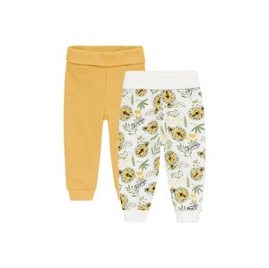 lupilu® Chlapecké kalhoty „Jogger", 2 kusy (50/56, lev / žlutá)