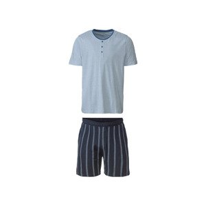 LIVERGY® Pánské pyžamo (L (52/54), pruhy / námořnická modrá / modrá)