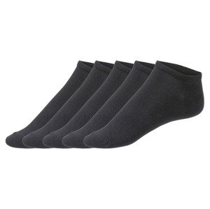 esmara® Dámské nízké ponožky, 5 párů  (35/38, černá)