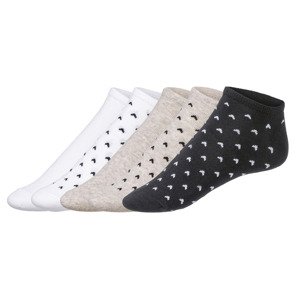 esmara® Dámské nízké ponožky, 5 párů  (35/38, puntíky/bílá/béžová/černá)