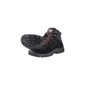 PARKSIDE® Pánská kožená bezpečnostní obuv S1 (43, černá/červená)