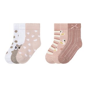 lupilu® Dívčí ponožky s BIO bavlnou, 3 páry