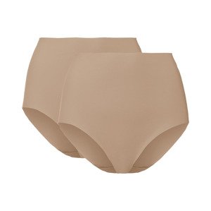 esmara® Dámské bezešvé tvarující kalhotky, 2 kusy (XS (32/34), béžová)