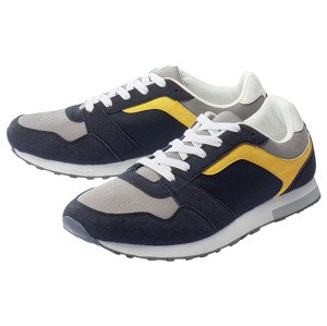 LIVERGY® Pánská obuv (44, námořnická modrá / žlutá / šedá)
