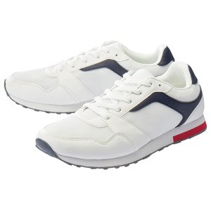 LIVERGY® Pánská obuv (41, bílá / námořnická modrá / červená)